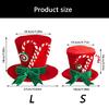Comfortable Flocking Santa Hat Allergen Resistant Materials Gathering Festival Headwears for Extended Wear During Celebration