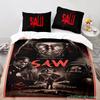 Chainsaw Fright Bedding Set Single Twin Full Queen King Size Halloween Bed Set Aldult Kid Bedroom Duvetcover Sets 3D Print 011