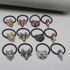Vintage Elastic Hair Bands Metal Animal Charm Elastic Hair Bands Elegant Ponytail Holders Hair Adornment