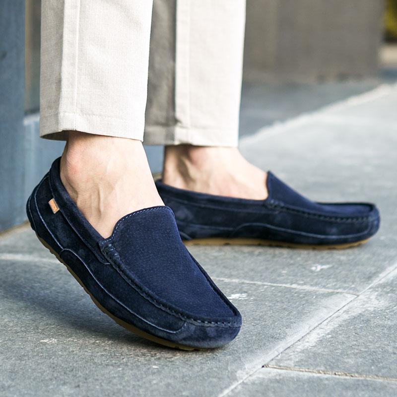 Мужские мокасины без шнурков на повседневной обуви 41 хаки — фото 14