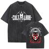 Vtipné tričko pro hráče hry Cult of The Lamb Pánské Vintage Prané Oversized Tričko Unisex Dárek pro Fanoušky Oblečení Krátký Rukáv Trička