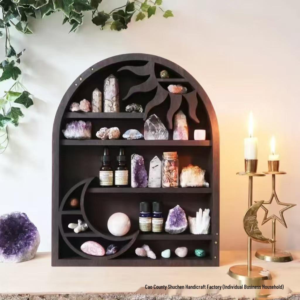 Moon Crystal Decorative Wall Shelves
