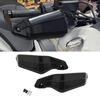 Black ABS Motorcycle Windshield Handguard Cover Set