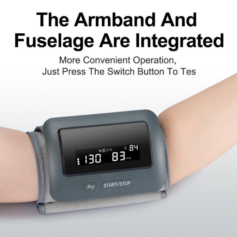 Automatic Blood Pressure Monitor with Voice Broadcast and Memory Function Heart Rate Pulse Monitor for Home Health Care