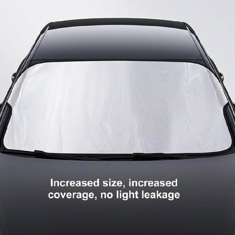 Parking Front Windshield Cover, Foldable Reflective Silver Cover for Broad Glass Area Coverage and Daily Use Design