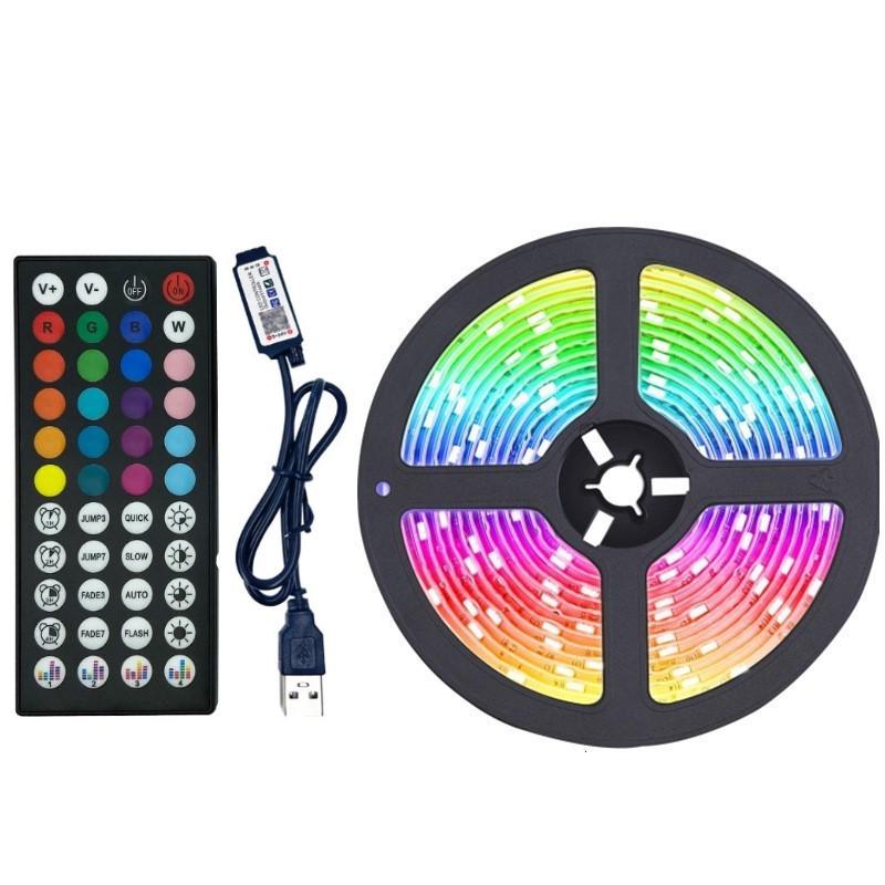 5050 RGB LED Strip Light, 5V USB, Self-Adhesive, Waterproof, TV Backdrop Mood Lighting
