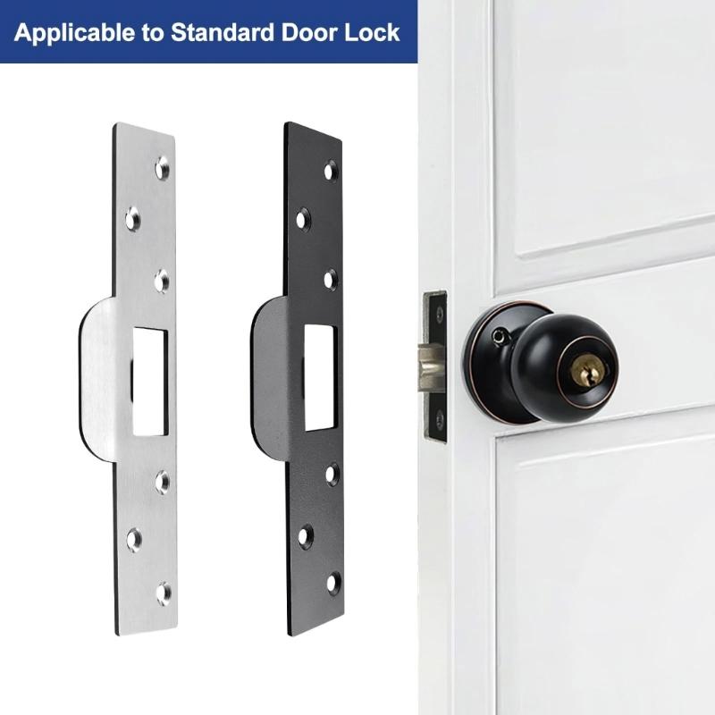 Heavy Type Door Strikes Plate Reinforced Length Covers Worn Slots And Improper Woodwork Repairs Stainless Steel Construction