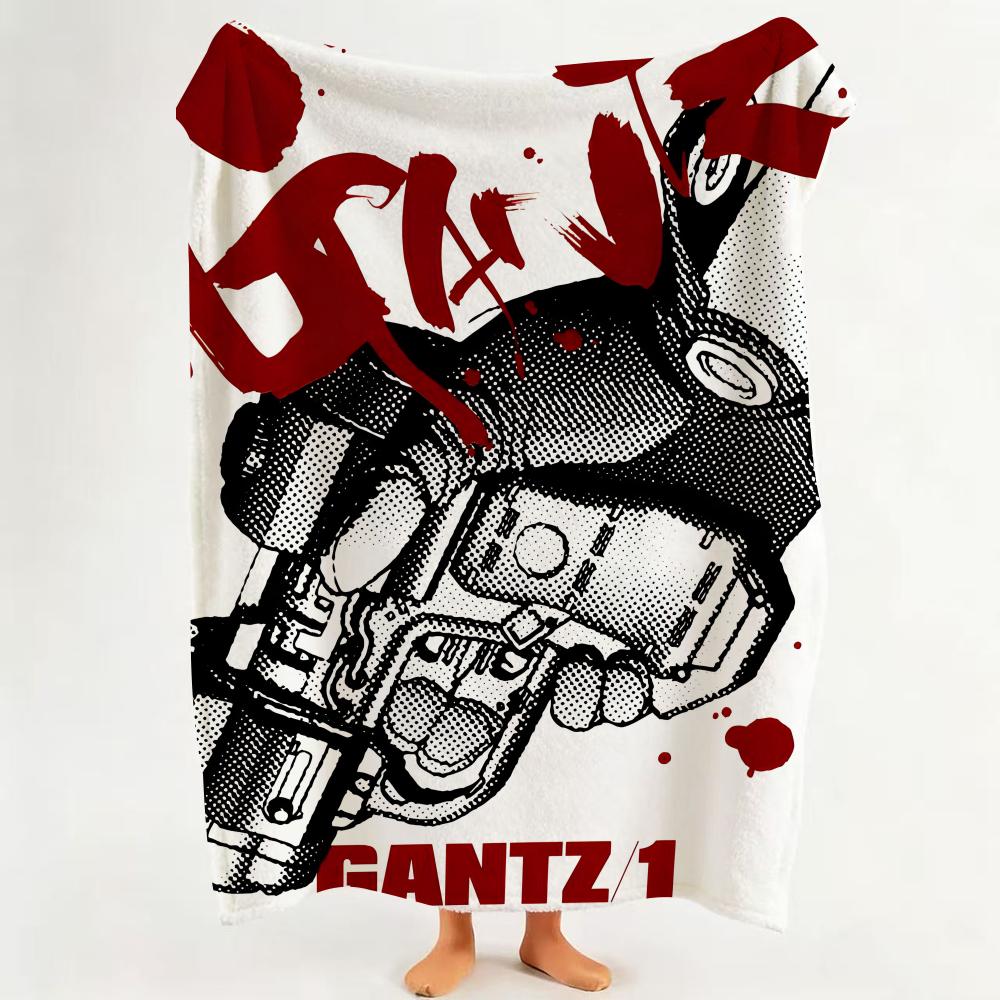 

Manga G GANTZ Throw Flannel Throw Blanket Suitable for Sofa Living Room Bedroom 75cmx90cm