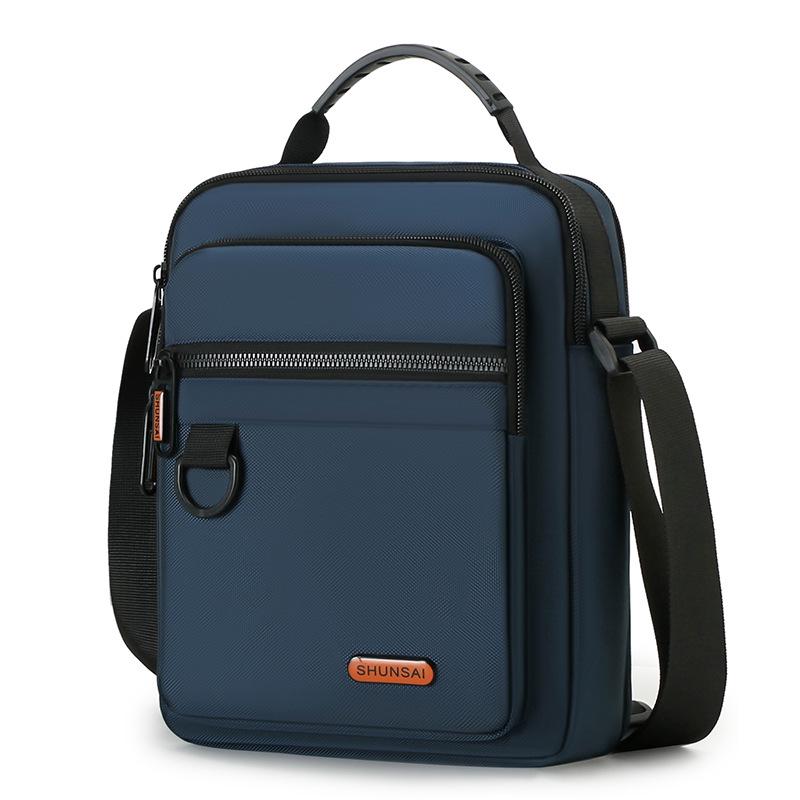 

Мужская модная нейлоновая сумка-кроссбоди 2025 года – Вертикальная наплечная сумка большой вместимости темно-синий