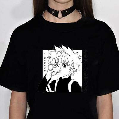 Hunter X Hunter Killua Top Women Japanese Comic Anime Tee Female Y2k Clothes