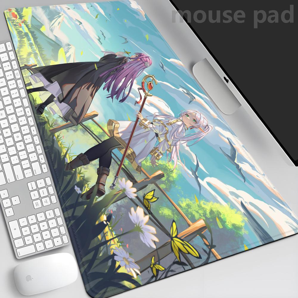 Frieren At The Funeral Mouse Pad XXL Xmm PU Mousepad Hot Large Gaming Leather Mouse Xxmm Pad Waterproof Table Mat