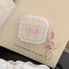 Embroidered Bow Headphone Box Cover TPU Protective Shell for Airpods 4/3/2/1/pro2/pro