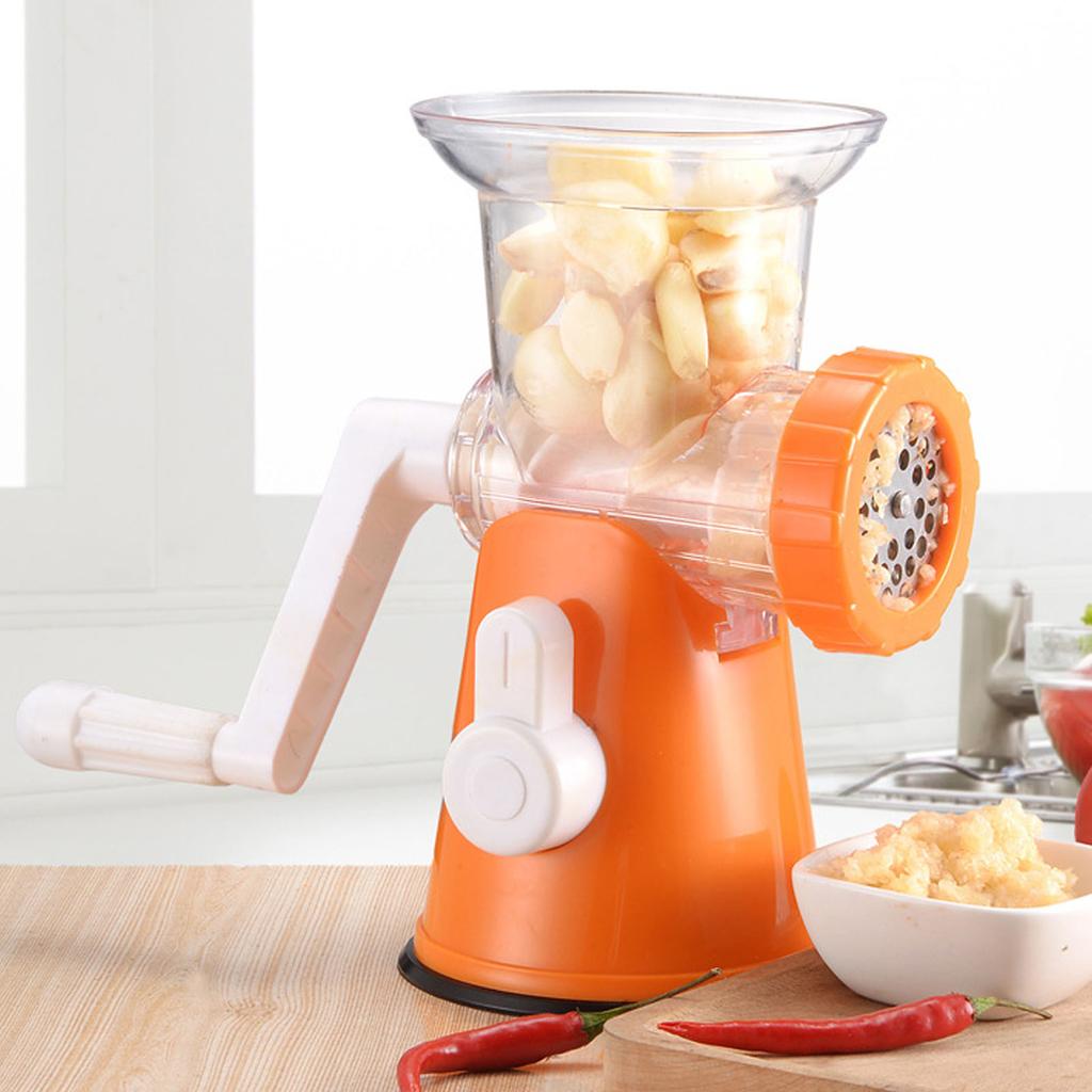 Manuelle Fleischmühle mit Edelstahlklinge Abnehmbare Handkurbel Fleischwolf Wurstfüller fo