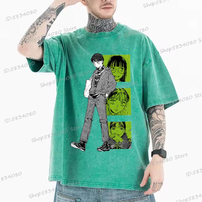 2025 The Guy She Was Interested TShirt Unisex Fashion Casual Tee Tops Unisex Women Anime Unisexga Vintage Wash 100 Cotton Tshirt
