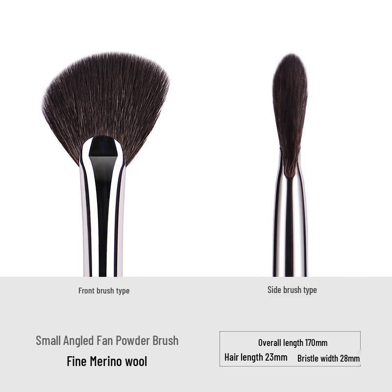 Ebony Wood Animal Hair 40-Piece Makeup Brush Set for Eyeshadow and Blush