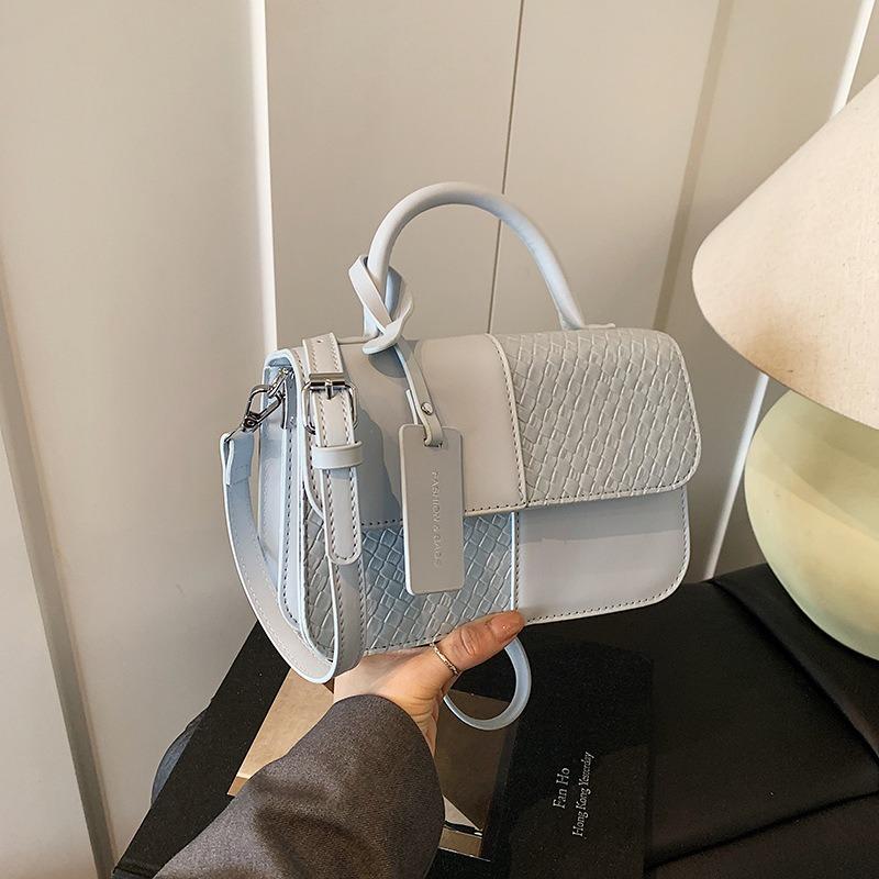 Popular niche splicing bags New women's bags Versatile messenger bags Fashion portable small square bags