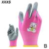 1 Pair Children Labor Cartoon Protective Gloves Camping Gardening Picking Beach Comb Thicken Wear-Resistant Latex Gloves