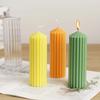 Striped Peaked Cylindrical Plastic Candle Molds DIY Coarse Gear Column Aromatherapy Candles Making Supplies Acrylic Mold Kit