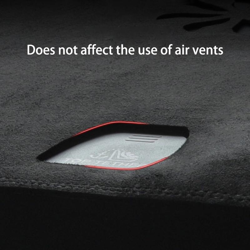 For Tesla Model 3 Car Dashboard Cover Flannel Avoid Light Pad Dash Mat Instrument Rear Window Sunshade Cover Sunshade Pad