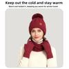 Beanie Hat Women Hat Scarf Gloves Set Thickened Women's Winter Accessories Set  Cold Weather