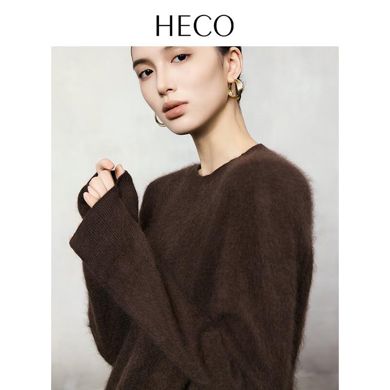 HECO Yueran Women's Wool Blend Round Neck Sweater