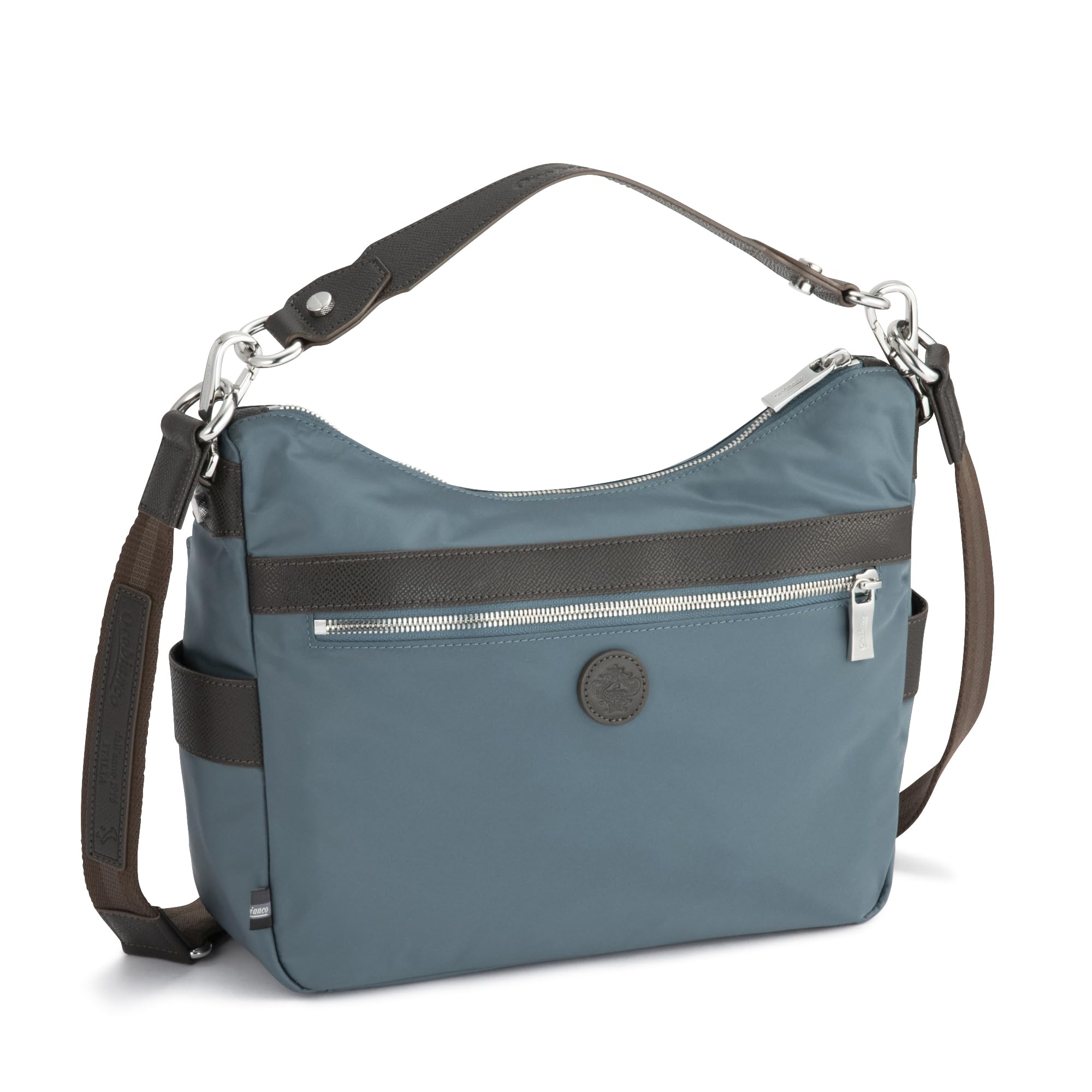 

Shoulder Bag Genuine 7L 620g 2way S Size Horizontal with Replaceable Belt Sea Blue [Orobianco] Men s SOLO TE/Solo Perte No.92954 море синього кольору
