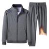 Men's Loose Fit Sportswear Set for Middle-Aged and Elderly - Long Sleeve, Casual, Ideal for Spring/Autumn/Winter