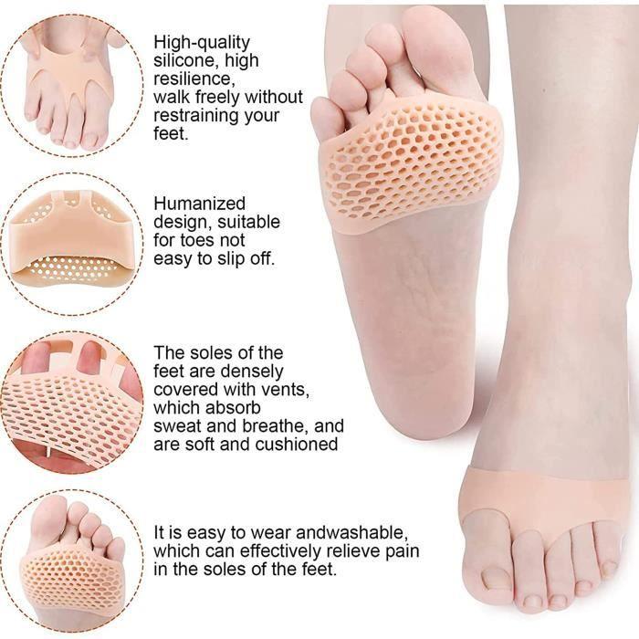8 stk. Plantarpute Gelpute Føtter, forfotspute, Lindre Plantarsmerter for menn og kvinner