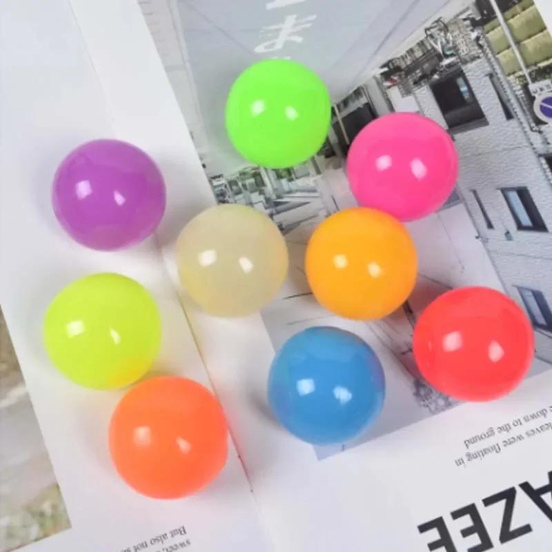 2Pcs Luminous Sticky Target Balls Sticky Wall Relaxation Vent Sphere Child Sucker Toys Press Stress Ease Toy For Kids Teen
