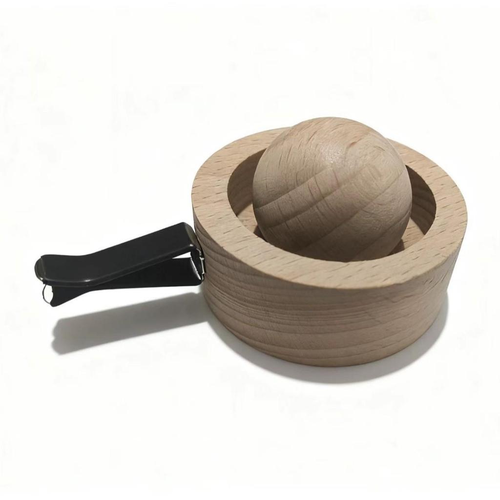 Black Walnut Wood Aromatherapy Diffuser: Round Ball Ornament for Car & Bedroom