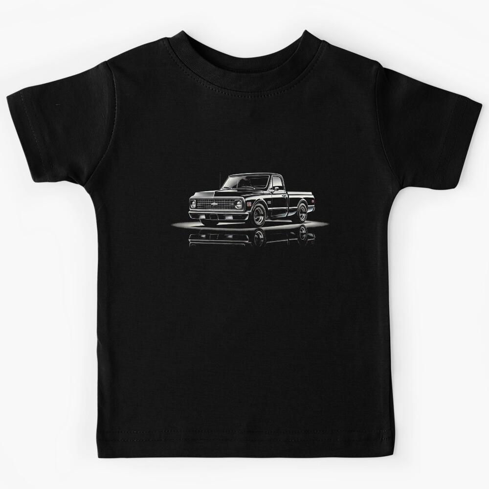 Black 1972 C10 Kids T-Shirt 100