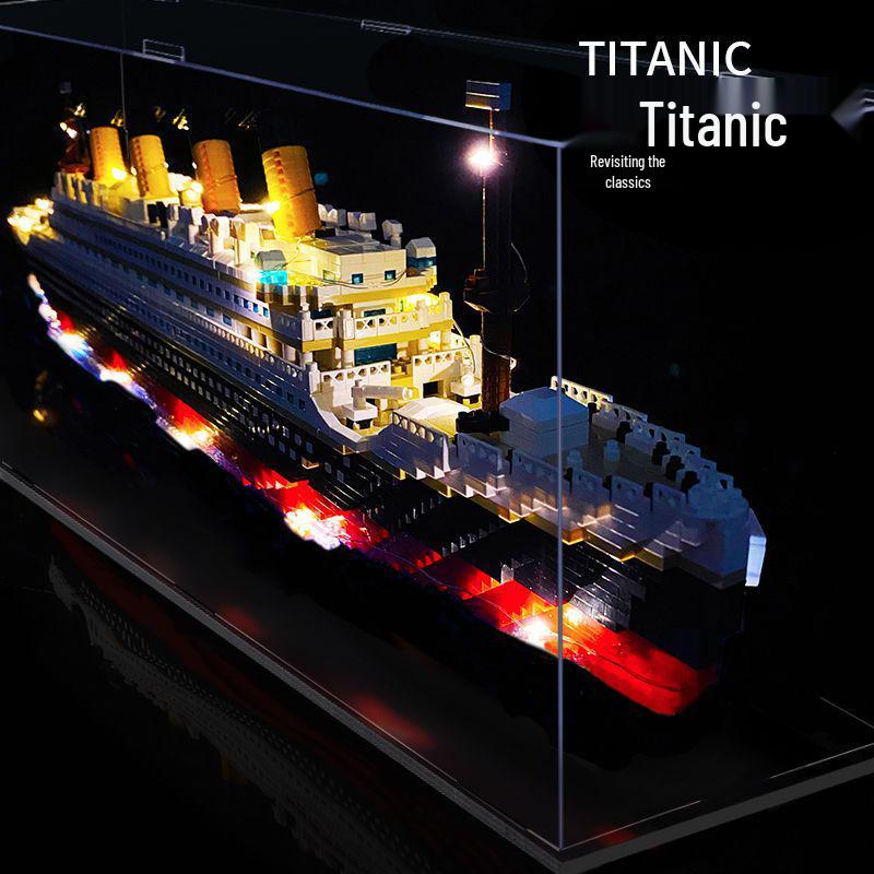 Titanic Kreuzfahrtschiff LEGO-kompatibles Erwachsenen-Montagespielzeug Ornament