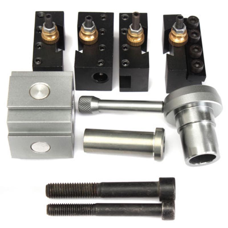 Mini Quick Change Tool Post Holder Kit Set for 7 x 10,12,14/" Multifix Toolholder