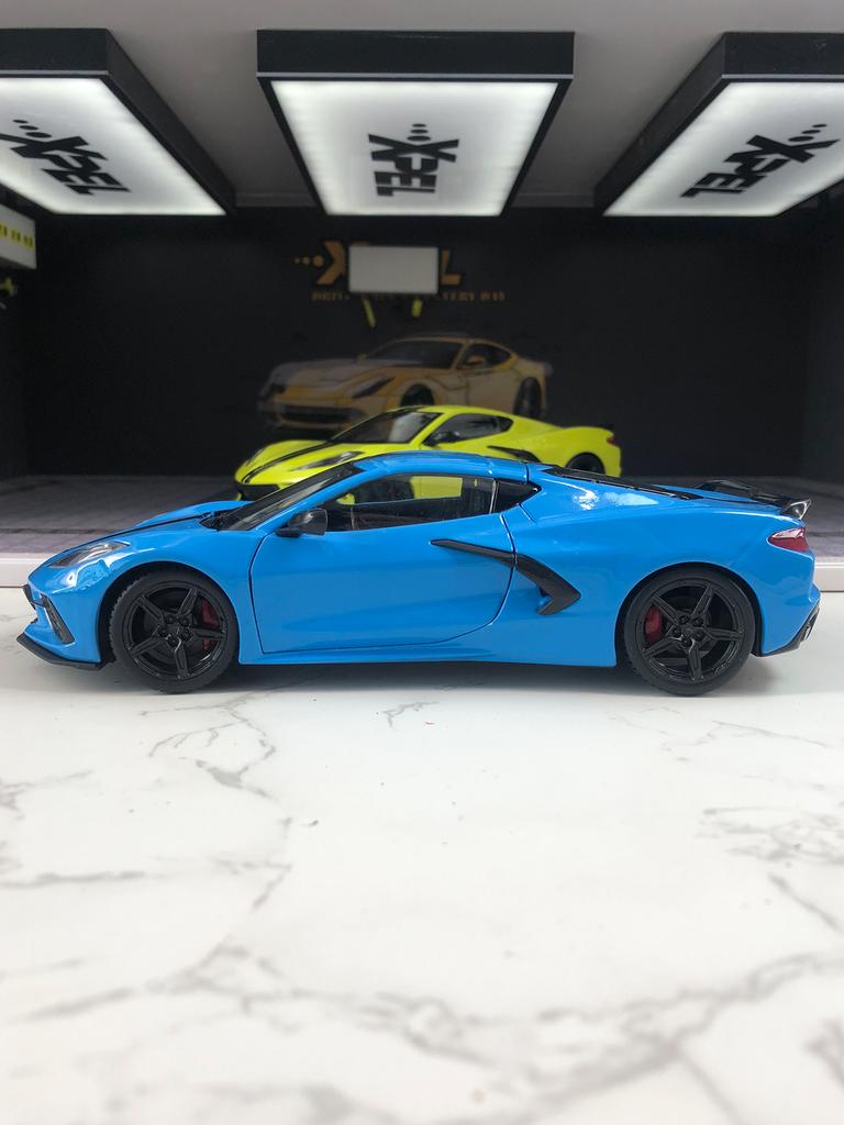 AABJY1 Maisto 1:24 Chevrolet Corvette Stingray Coupe 2020 car model, zinc alloy metal decoration, collectible gift car