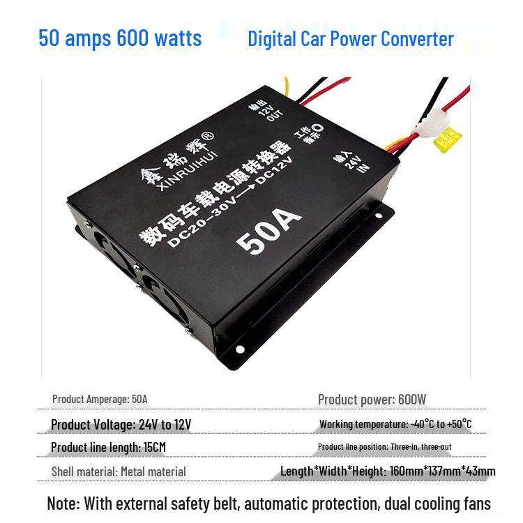 24V To 12V High-Power DC Buck Converter for Cars and Trucks
