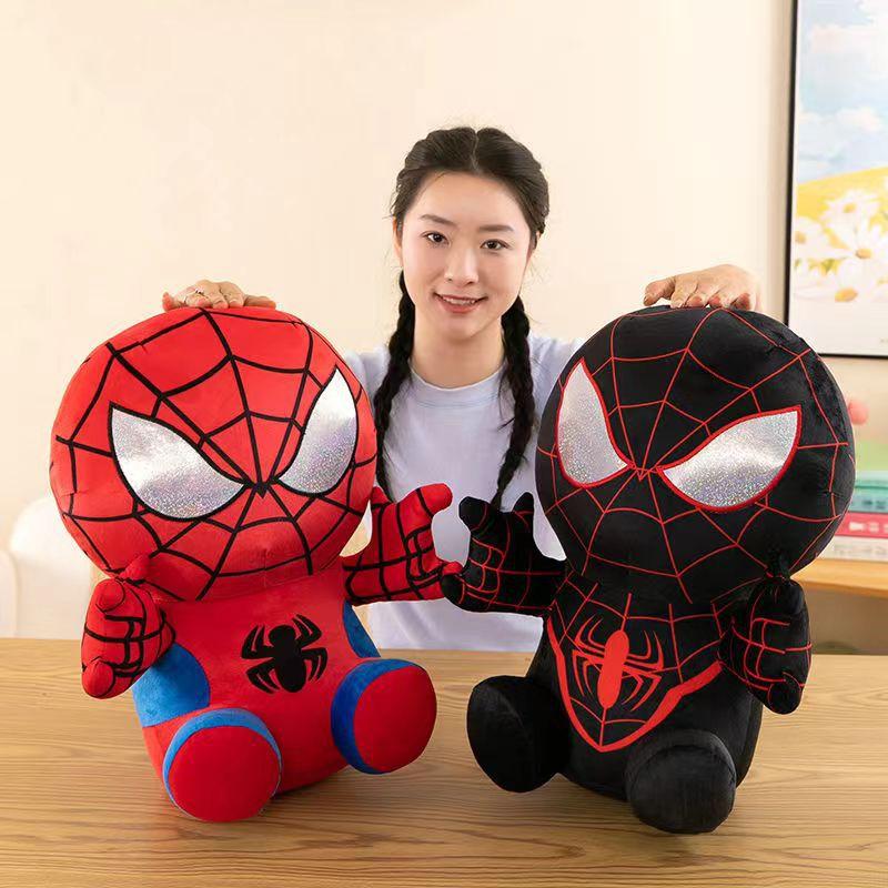 25CM Marvel Film The Avengers Anime Kreslená Figurka Spider Man Vyplněné Plyšové Hračky Kawaii Roztomilé Plyšové Panenky Dětské Vánoční Dárky