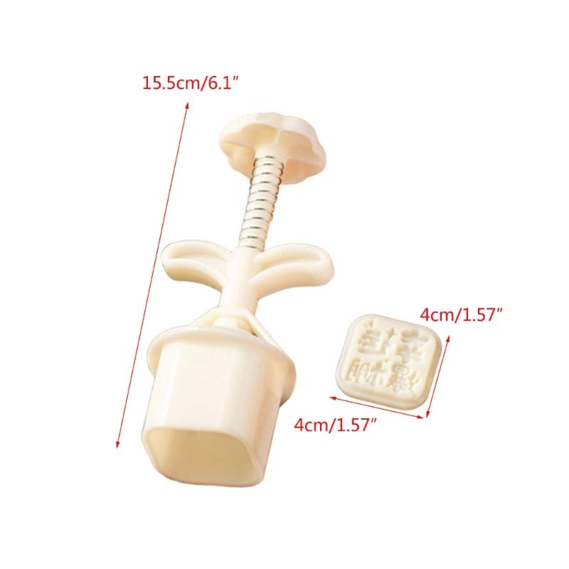 Convenient Mooncake Mold Mooncake Baking Tools ABS Material Mooncake Press Mooncake Stamps for Traditional Celebrations