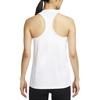 Nike Dri-FIT Racerback Sweat-Wicking Comfortable Solid Color Crew Neck Tank Top Women Tops White DX0707-100