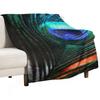 Peacock Feathers Throw Blanket Custom Moving Soft Beds Sofa Bed Blankets