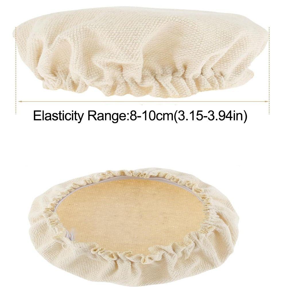 10Pcs Elastic Cloth Sourdough Fermentation Jar Lid Reusable Dust Cover Fabric Lids  Cheese Making