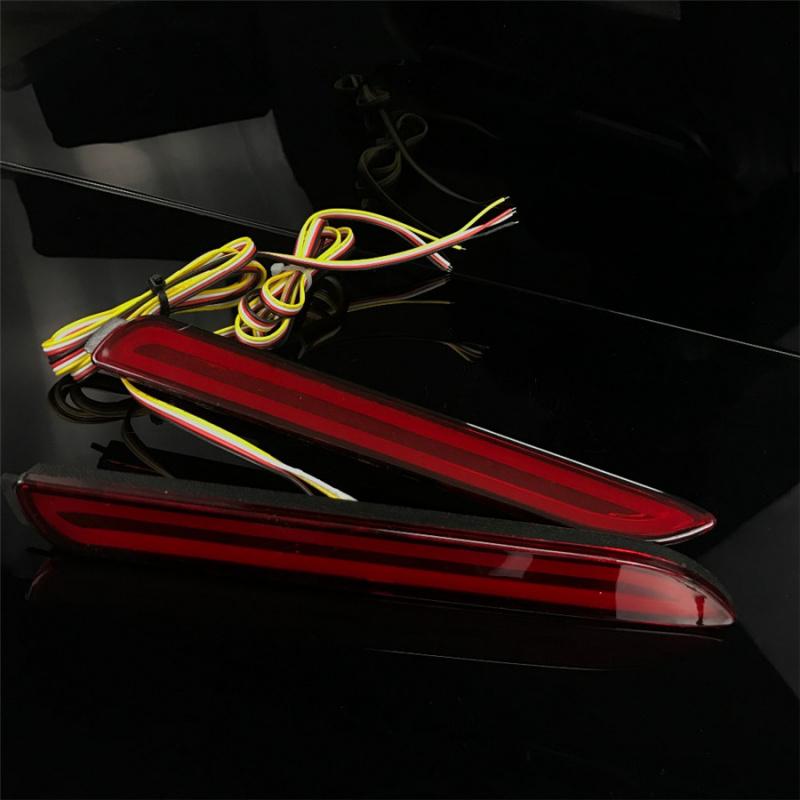1 Pair Led Rear Bumper Reflector Brake Stop Lights Lamps For Toyota Matrix Lexus