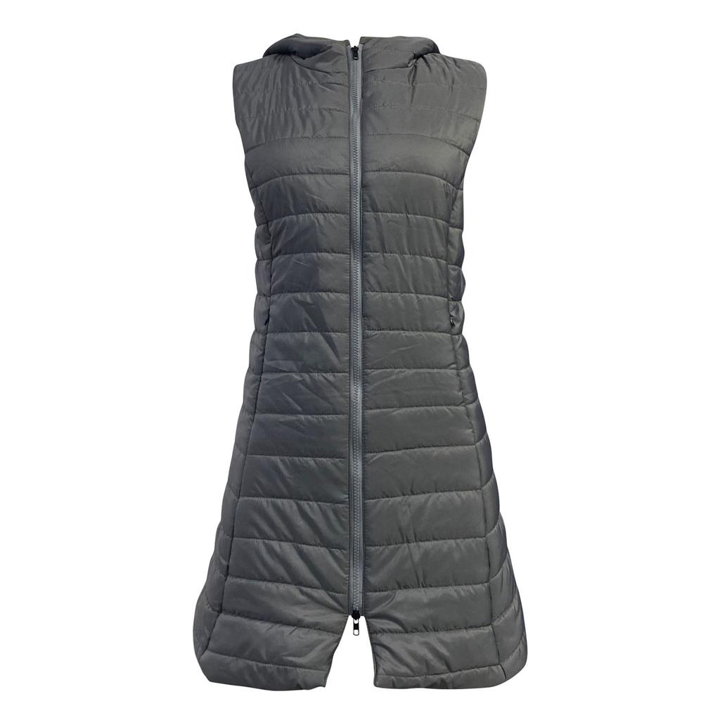 Women's Fashion Fall And Winter Hooded Cotton Vest Jacket Cotton Undershirt