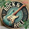 Retro 8 Zoll Rundes Metall Wandkunst Schild Rock Bar Garage Man Cave Blechschild Dekoration