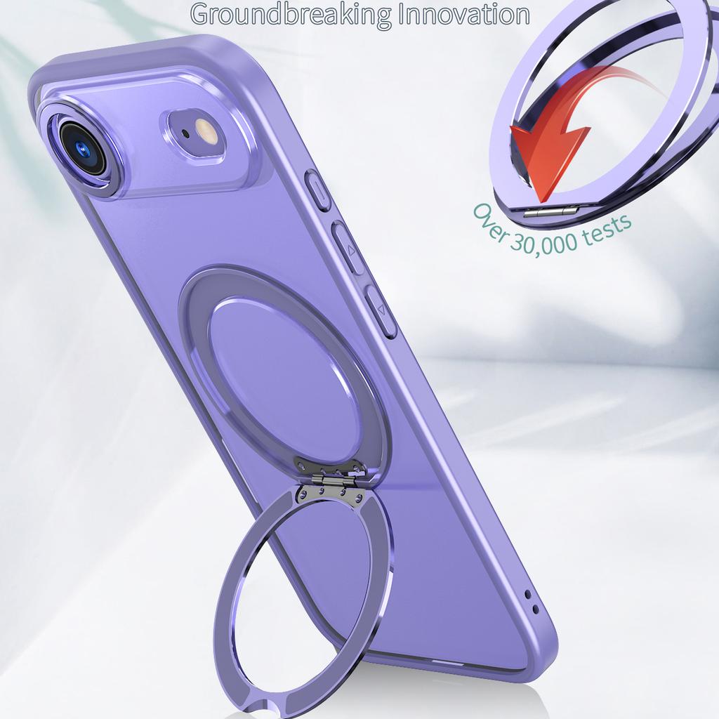 For iPhone Air Case Compatible with MagSafe TPU + Acrylic Kickstand Phone Cover