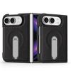IPhone 18 Duo Leather Case With 360 Rotating Stand Foldable Business Flip Cover Men Women Office Travel