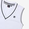 Fila Cotton Blend Pique V Neck Dress