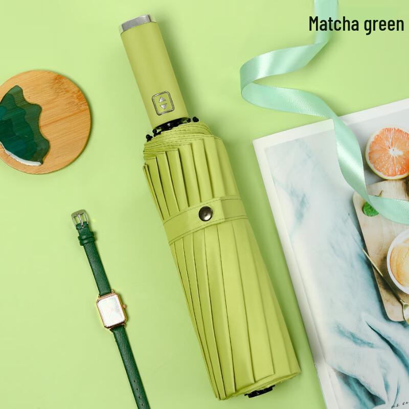 Automatic 16-Rib Windproof Rain & Sun Umbrella