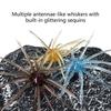 6PCS/Lot Elastic Floating Lures Baits Shaped Like Sea Urchins With Build In Flash For Biggest Visibilities Underwater