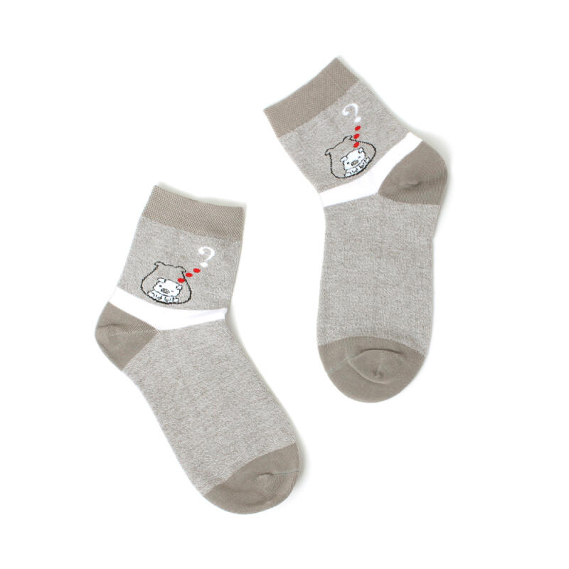 Women's pig character short socks