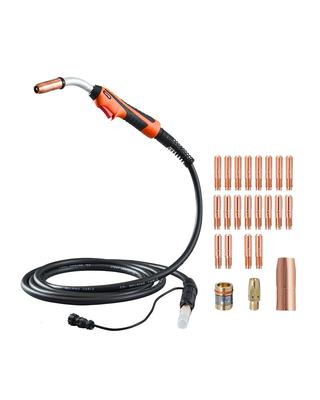 250Amp Mig Welding Gun with 15FT Cable, Compatible with Millermatic 200, 210, 212, 250, 250X, 251, 252 Welders, Suitable for 0.030"